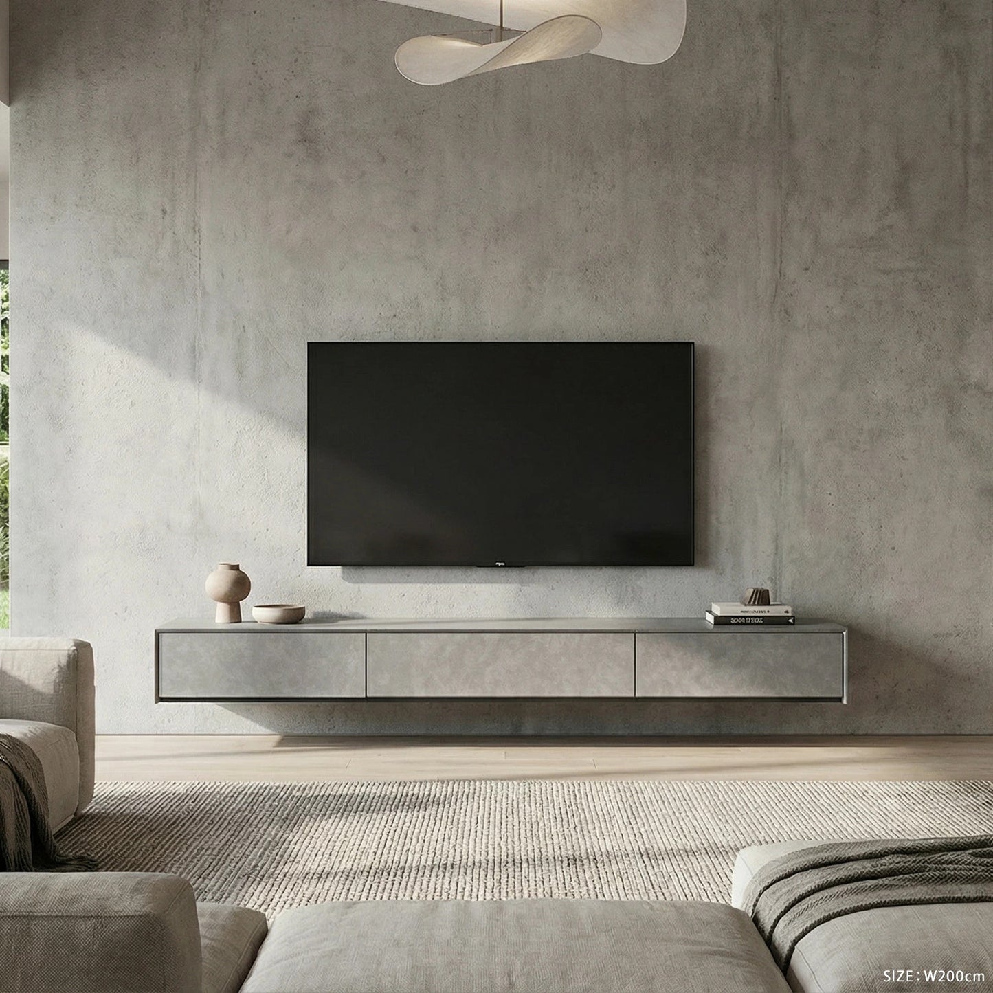 大川家具 フロートテレビボード / モーブル ウォーリン グレージュ(wallin)